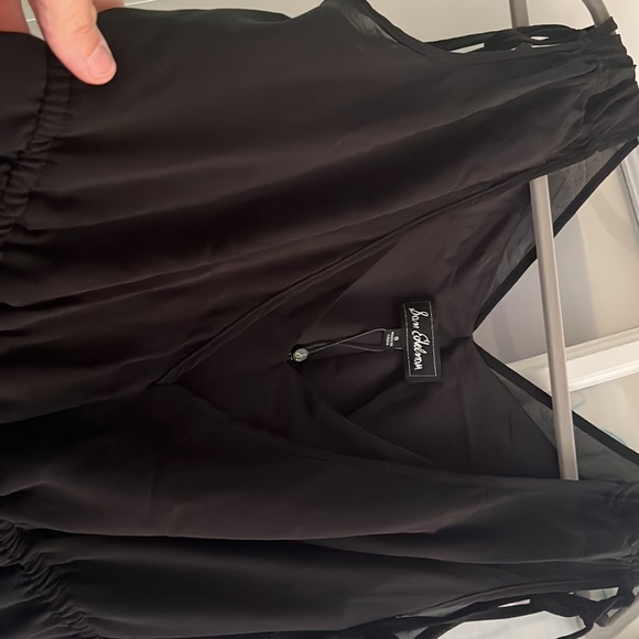 NWT Sam Elderman LBD , sheer layers, elastic waist Dress- adorable and on sale - Picture 10 of 15